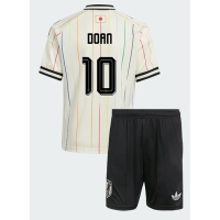 Camiseta Japón Ritsu Doan #10 Segunda Equipación Replica Mundial 2026 para niños mangas cortas (+ Pantalones cortos)